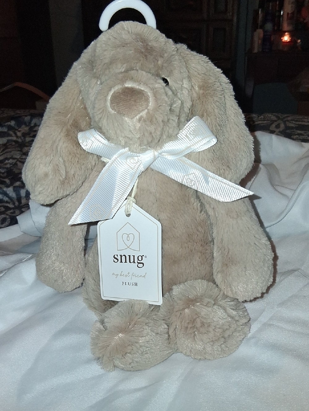 Snug Plush Beige Bunny - Soft Kids Stuffed Animal
